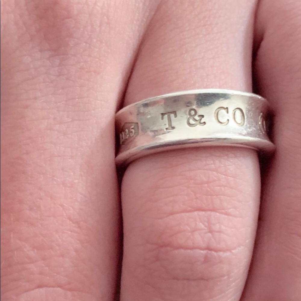 Tiffany & Co. Sterling Silver 1837 Band Ring - Picture 2 of 2